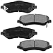 D1273 D1274 Front and Rear Brake Pads Fit for 2008-2012 Jeep Liberty, 2007-2018 Jeep Wrangler, 2007-2011 Dodge Nitro Ceramic Brake Pads Set
