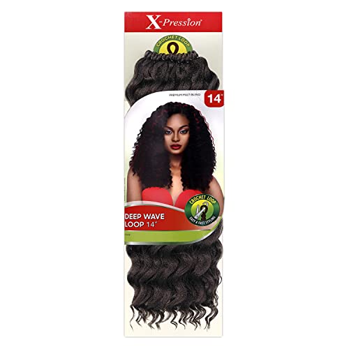 MULTI PACK DEALS! Outre Synthetic Hair Crochet Braids X-Pression Braid Ocean Wave Loop 14" (4-PACK, 2)