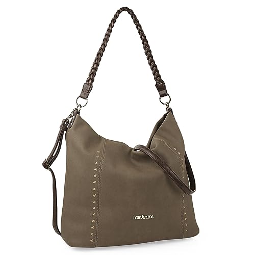 Lois - Bolso Universidad Mujer, Bolsos Shopper De Mujer Elegantes, Bolso Bandolera Mujer Grande Para El Día A Día, Bolso Tote Mujer Y Bolsos Grandes, Taupe