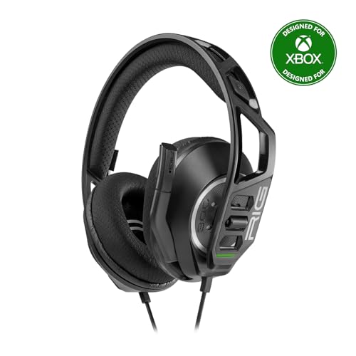 RIG 300 PRO HX Xbox Gaming Headset - Xbox Series X|S, Xbox One; PlayStation PS5, PS4; Nintendo Switch, Switch 2, Mobile & Laptop with 3.5mm – Flip-to-Stow Mic, 40mm Speakers - Black by RIG - Used condition - US$20.37