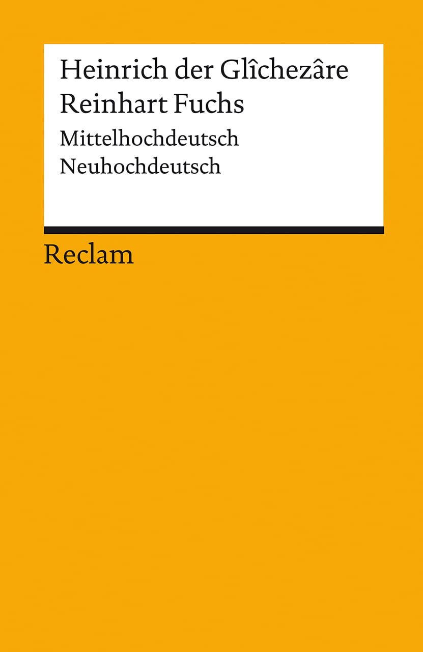 Reinhart Fuchs: Mittelhochdeutsch/Neuhochdeutsch