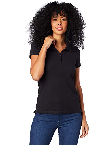 Camisa Básica Feminina Polo Slim Fit - Preto XG