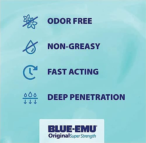BLUE-EMU Original Super Strength Cream, Soothing Muscle & Joint Support, 3 Oz - 3