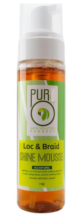 PURE O LOC & BRAID MOUSSE 7oz /with a comb