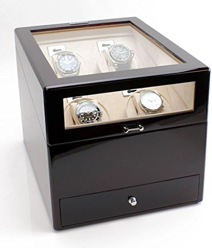 Heiden Grand Quad Watch Winder in Cherrywood