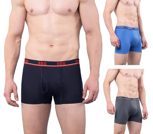 Image of RKG Men's Cotton Trunks Soft & Breathable Innerwear | Comfortable Stretch Fit Everyday Underwear | Durable Elastic Waistband | from Dollar Brand