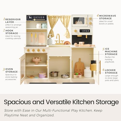 Tiny Land PK0002-US Play Kitchen For Kids, Toy Kitchen Set thumb #5