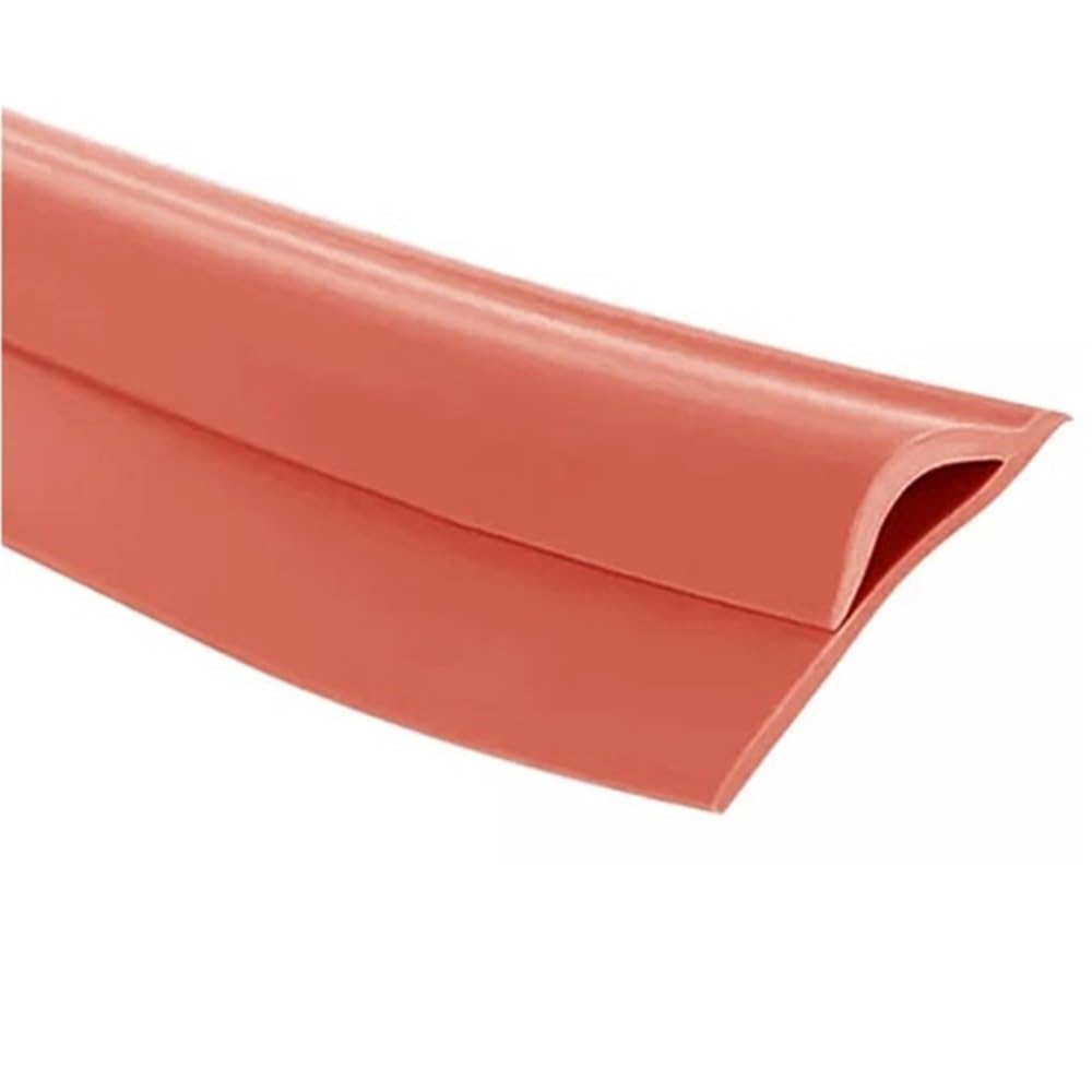 Loacea Flexible Floor Trim 1pc Floor Transition Cover Door Sealing Strips, 3meters Doorway Threshold Adhesive Carpet Edge Trim(Brown)
