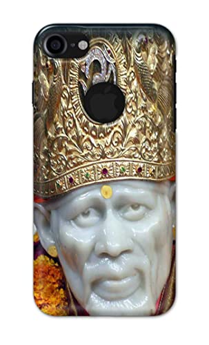 Image of PRINTFIDAA Sai Baba Lord Shiridi Great God Hinduism Hindu Religious Printed Designer Hard Case for Apple iPhone 7 Logo (4.7 inch) / iPhone 8 Logo (4.7 inch), A1778, A1660 Back Cover -(e) RPM1005