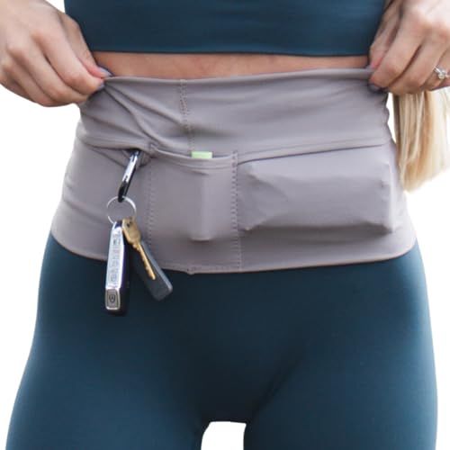 Alpaca Conceal Unisex Running Belt - Running Belt for Women and Men - Waist Phone Holder for Running - Travel Security Money Belt - Hidden Wallet Travel Safety - Anti Pickpocket Waistband - Medium