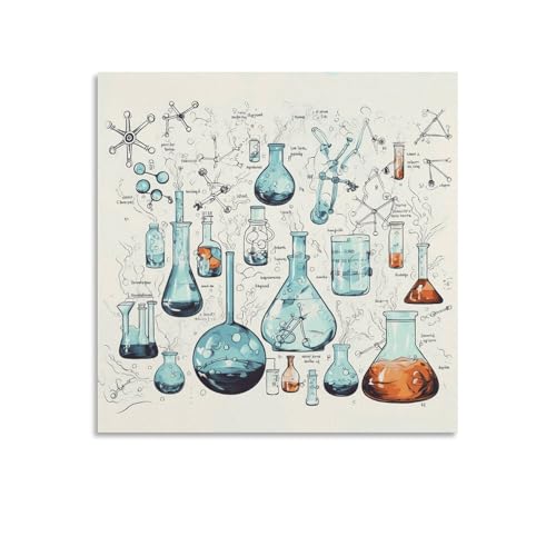 Impressions sur toile thème chimie moderne de haute précision avec détails abstraits 60x60