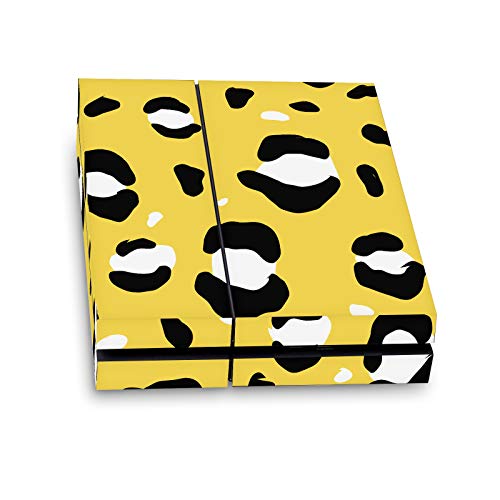 Autocollant PS4 vinyle Grace Illustration protection anti-rayure léopard jaune console