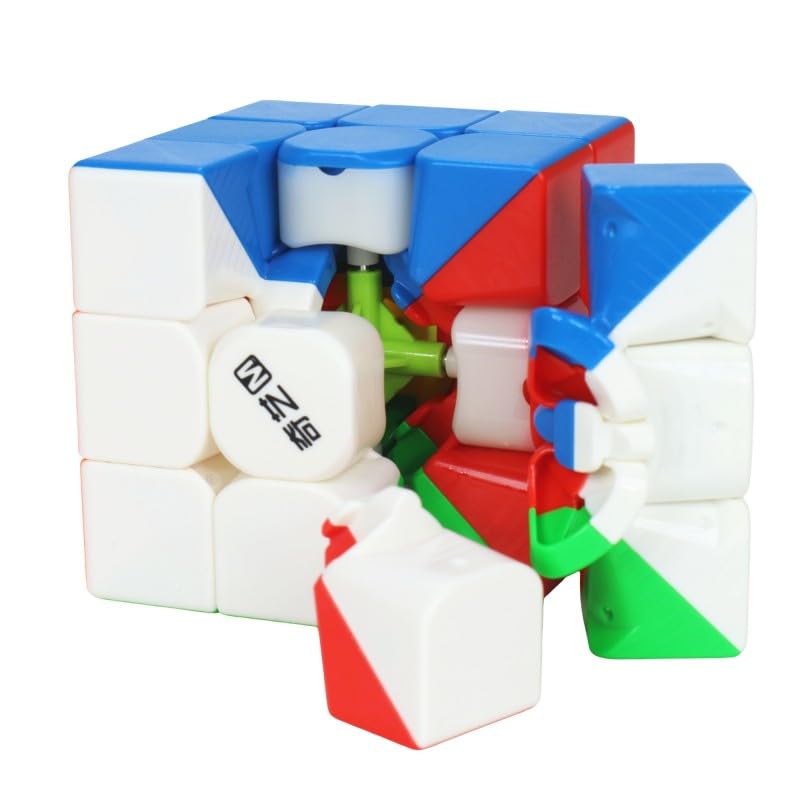 Image of QiYi Warrior M 3x3 Magnetic Stickerless Speed Cube - Smooth Turning Puzzle with Factory Magnets, Anti-Stick Design & Durable Frosted Surface - 56mm Lightweight 3x3x3 for Beginners & Practice