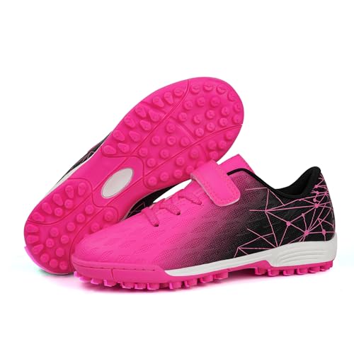 brooman Kids Indoor Soccer Shoes Boys Girls Soccer Cleats Athletic Turf Shoes4