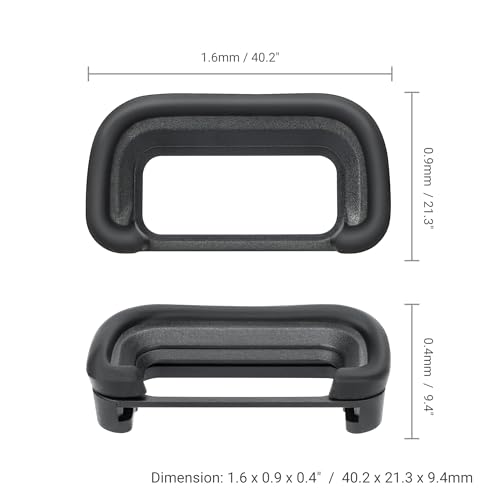 Image of A6700 Eyepiece Eyecup Eye Cup, JJC 2 Pack Eyecup Viewfinder for Sony A6700 Camera, Replaces Sony FDA-EP20 Eyepiece, Soft Silicone Material,360-Degree Rotatable,Protect Viewfinder from Impact & Scratch