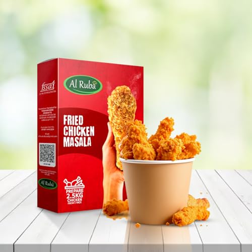 Image of AL Ruba Crispy Broasted Fried Chicken Masala To Prepare 2.5kg Chicken With Natural Herbs No Artificial Color (100g Pack of 3)