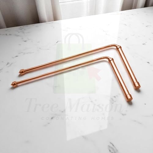 Image of Full Copper Dowsing L Rods Pair | Diameter-8 MM | Aura Energy Checker | Finding Underground Water & Geopathic Stress | Reiki | Divining Rods (Pendulum Assorted)