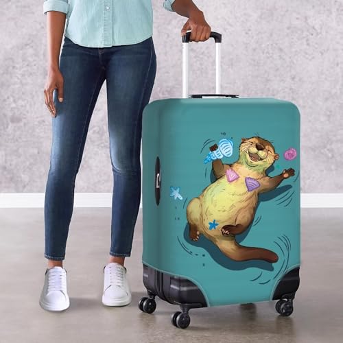 Cute Sloth Print Luggage Cover 22",Personalized Suitcase Protective Cover for Boys Girls,Luggage Carrying Cover,Travel Luggage Cover 28",26" Luggage Protector Gift for Boys Girls3