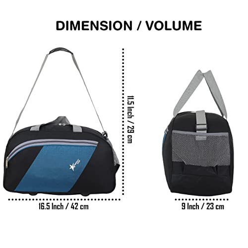 Image of PERFECT STAR 40L Duffle Bags for travellings | Carry Bag for Women Travel | Bag for travellin | Travel Bag for man | Luggage Bags for Women (Black Blue)