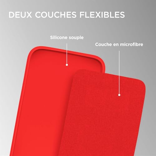 Coque silicone iPhone 15 Pro ONEFLOW pour eviter rayures ecran et objectif - 3