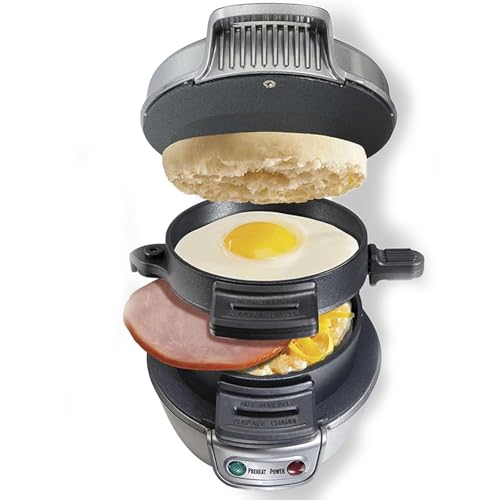Lutyy Tostadora sandwichera hamburguesera, Eficaz Calentamiento Uniforme por Ambos Lados, Revestimiento Antiadherente, Fácil de Limpiar, Hamburguesas, Aperitivos y un rápido Desayuno casero