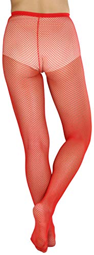 Image of ToBeInStyle Women's Sexy Vibrant Fine Classic Fishnet Full Footed Pantyhose
