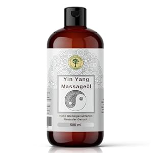 Yin Yang Massageöl 500 ML XXL | Neutraler Duft | erhöhte Gleiteigentschaften | Grüne Valerie | für die besonderen leidenschaftlichen Stunden zu zweit | Relax |Made in Italy