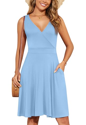 Image of WEACZZY 2025 Summer Women,Light Blue,XL