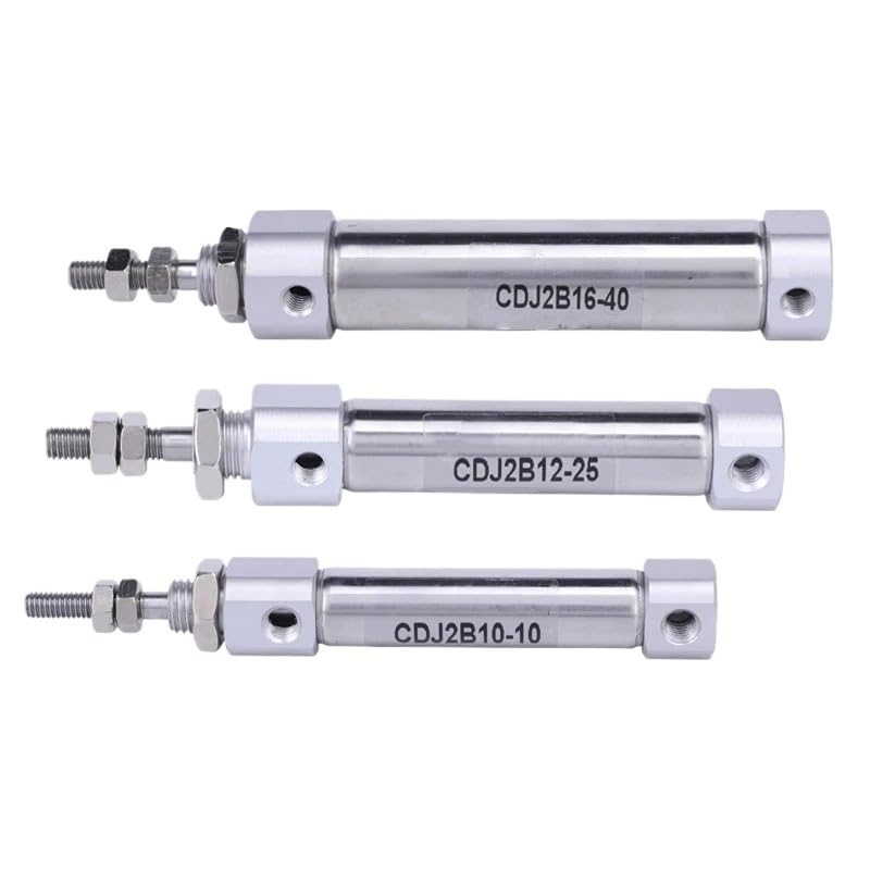 Cilindro neumático mini CDJ2B12 de vástago simple y doble efecto para talleres 5
