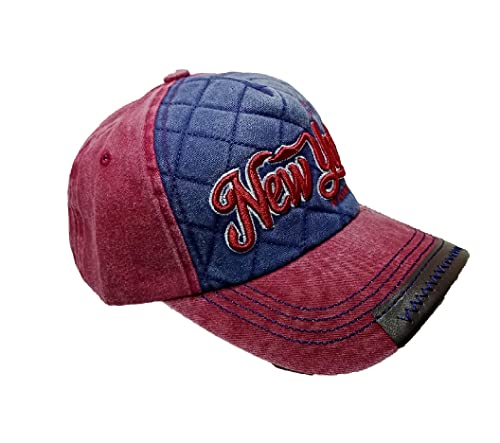Image of Adjustable Soft Cotton Denim Cap for Men Women Baseball Vintage Washed Distressed Hats Adjustable Stylish Cap Regular Fitted