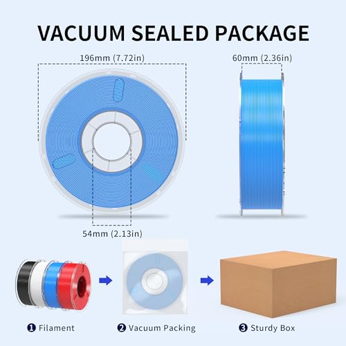 Image of RAMBERY PLA+ 3D Printer Filament Bundle 4KG Toughness Upgraded 1.75MM 3D Printing Filament Fit Most FDM Printers，Black /White /Blue /Red，1KG X 4 Spools