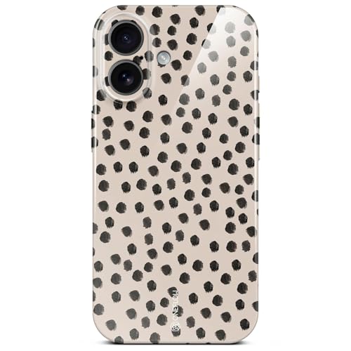 Coque iPhone 17 ONEFLOW rigide imprimée pois cookies et crème