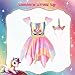HAMSILY Princess Dress Up Clothes for Little Girls: Princess Costume for Girls Toddler, Unicorn Costume & Mermaid Costume, Girl Toys Age 3 4 5 6 Year Old Girl Birthday Gifts with Cape, Jewelry, etc