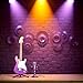 Kryoflare Miniature Guitar Model, 1:12 Scale, Purple, Miniature Instrument Guitar Model Decorative, Decorative Household Ornament Supplies