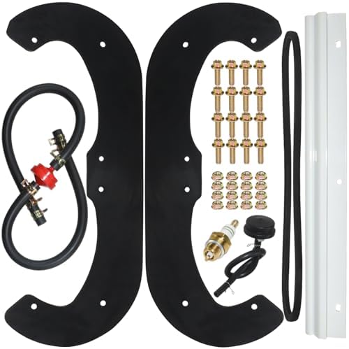 NIDAIFEI 84-1980 Rubber Paddles with 75-8780 Scraper 75-9010 Drive Belt Replaces 80-0660 for Toro 38170, 38171, 38172, 38173, 38175, 38176, 38177, 38178, 38182, 38183 CCR Powerlite Snowblowers