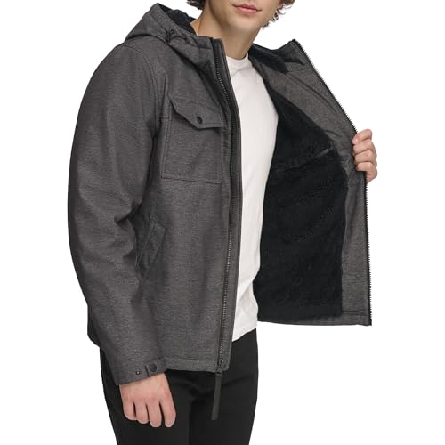 Image of Levi's Men's Soft Shell Two Pocket Hooded Trucker Jacket