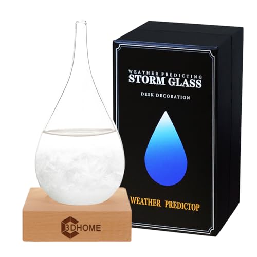 Sturmglas, Mode Kreative Wassertropfen Glas Barometer, Wettervorhersage Flasche, Wetterstation,Verwendet für Heim- und Büro-Desktop-Dekoration, Weihnachtsgeschenke, Geburtstagsgeschenke Sturmglas, Mode Kreative Wassertropfen Glas Barometer, Wettervorhersage Flasche, Wetterstation,Verwendet für Heim- und Büro-Desktop-Dekoration, Weihnachtsgeschenke, Geburtstagsgeschenke