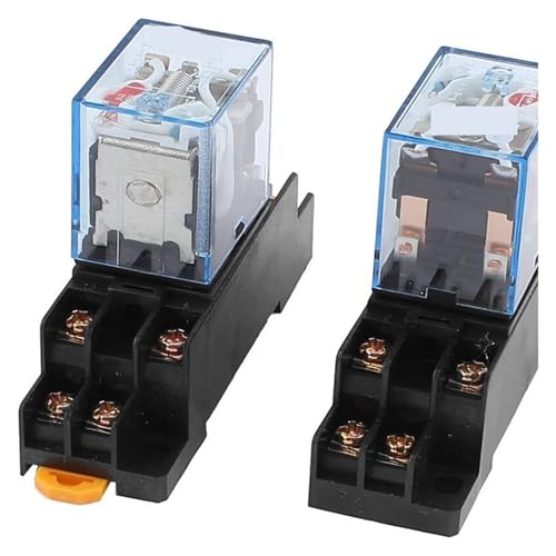 Relais de puissance miniature MY2 AC 110V 120V DC socle complet commande 10A
