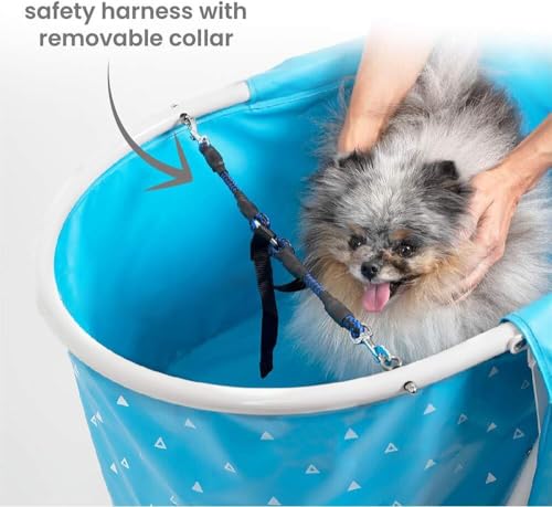 Image of Furesh Portable Foldable Dog Bathtub for Small & Medium Dogs (Blue)