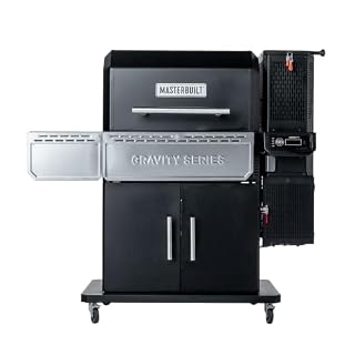 Masterbuilt Gravity Series 1150 Digital Charcoal Grill and Smoker, 1,150 Sq. In. Cooking Area, WiFi App Control, GravityFed Hopper, DigitalFan Temperature Control, 225°F to 700°F Cooking Range