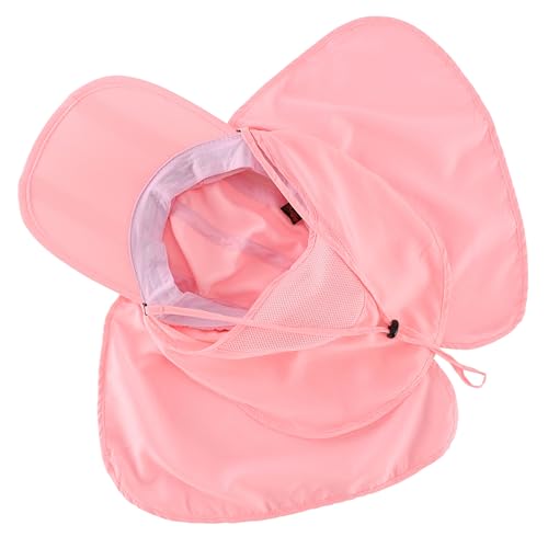 Image of Connectyle Men's Foldable Baseball Sun Cap with Removable Face Mask Neck Flap Cover UPF 50+ Sun Protection Fishing Hiking Hat
