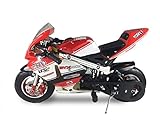 SYX MOTO Apex Pocket Bikes 2 Stroke 49CC Mini Dirt Bike Kids Gas Powered Pocket Rocket Motorcycle,Pull Start,Black(Two models of wheel), 2021