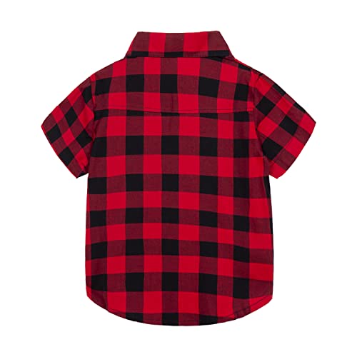 Image of Mud Kingdom Little Boys Dress Shirts Short Sleeve Cute Summer