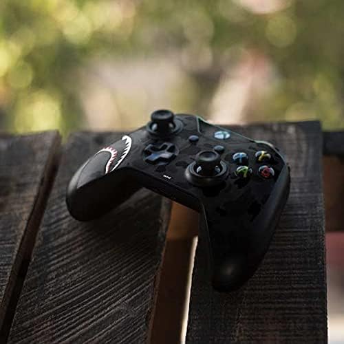 Skinit Decal Gaming Skin Compatible with Xbox One S All-Digital Edition Bundle - Originally Designed Shark Teeth Grey Street Camo Design