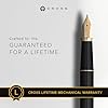 Cross Townsend Refillable Fountain Presented in a Luxury Gift Box - Medium Point, Black Ink, Black & Gold #2