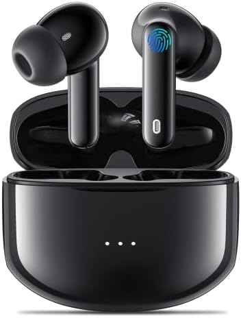 Wireless Headphones 5.1 Aoslen Bluetooth Headphones In Ear with 4 Mic ENC Noise Reduction Hifi Stereo Wireless Earbuds Bluetooth Sports Earphones with 36H Playtime Type-C Charging IPX6 for IOS/Android