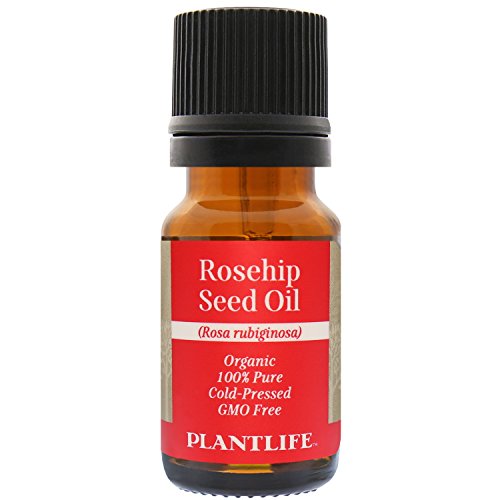 Plantlife Organic Rosehip Seed Oil 10 ml - 100% Pure Cold Pressed Base Oil for Aromatherapy