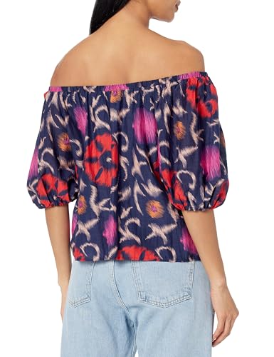 Velvet by Graham & Spencer Women's Edlin Printed Silk Cotton Voile Top2