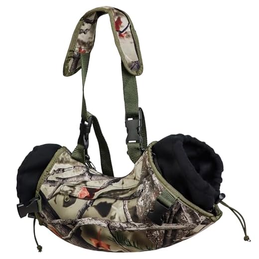 Hand Warming Pouch, Hunting Camo Hand Warming Muff Hunting Hand Warmer Pouch Fanny Pack Water Resistant Windproof Insulated Hand Waist Muffs Warmers Gloves, Durable Oxford Fleece for Hiking Camping