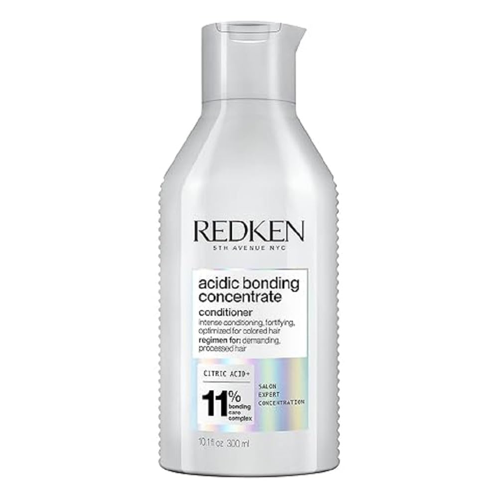 Redken Bonding Conditioner for Damaged Hair Repair, Acidic Bonding Concentrate Conditioner, Strengthens and Repairs Weak and Brittle Hair, Safe for Color-Treated Hair, For All Hair Types